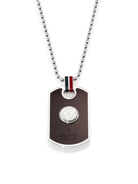 replica gucci dog tag necklace|gucci dog tags for men.